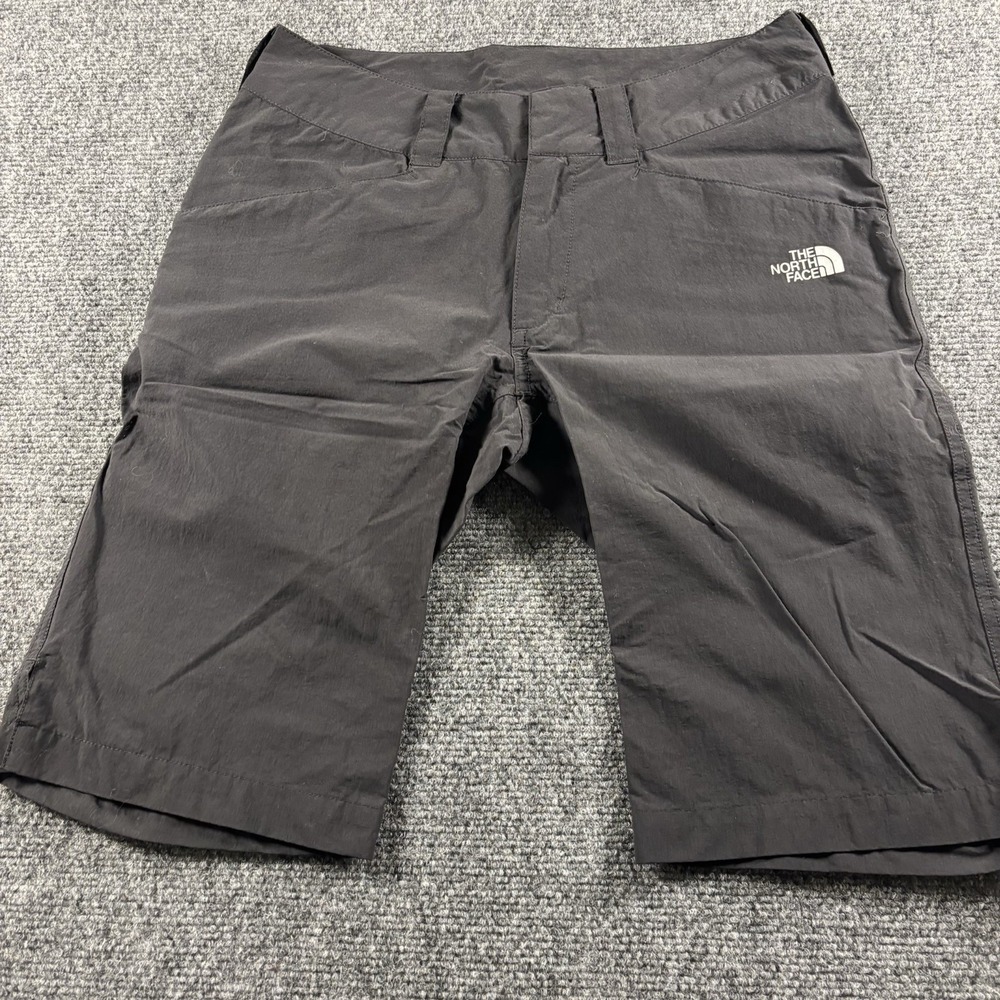 The North Face Hiking Shorts Womens 2 Gray Nylon Stretch Outdoor Trail Active